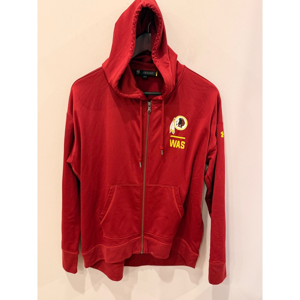Under Armour Washington Redskins ColdGear Full Zip Hoodie Mens M Red 2016 NWOT